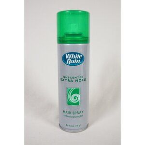 White Rain Aerosol Hairspray Unscented Extra Hold Vintage 2005 Old Packaging